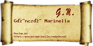 Göncző Marinella névjegykártya